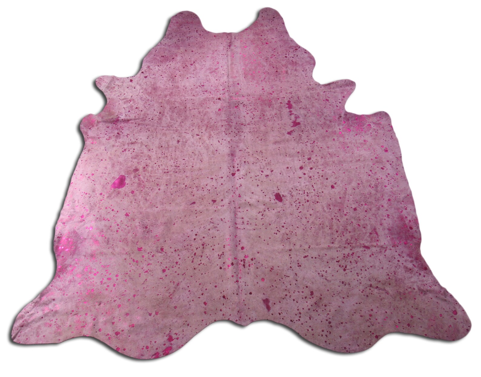 Pink Metallic Cowhide Rug / Acid Washed Pink Cowhide Rug Etsy