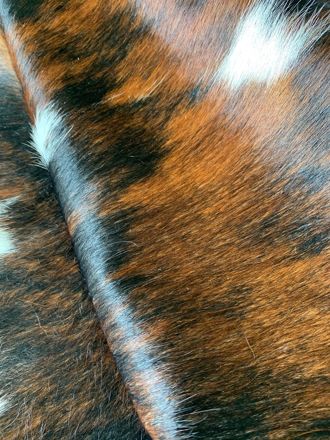 Tricolor Cowhide Speckled Longhorn Cowhide Rug Brown and Etsy