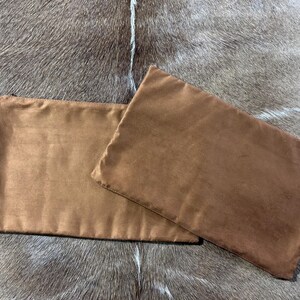 19 x 11 1/2" Speckled Cowhide Pillow Cover / Natural Cowhide Throw Pillow Cover, Cowhide Cushion Cover -Lumbar- Size: 19 in x 11.5 in image 4