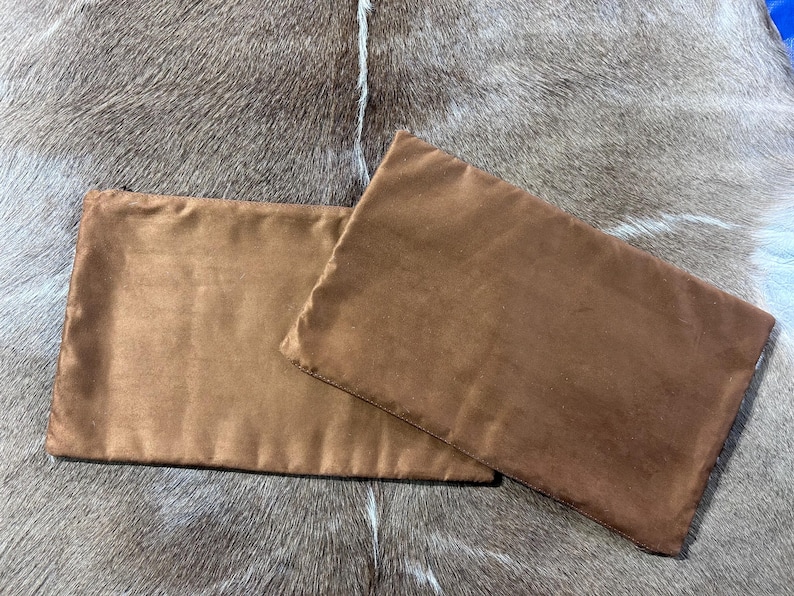 19 x 11 1/2" Speckled Cowhide Pillow Cover / Natural Cowhide Throw Pillow Cover, Cowhide Cushion Cover -Lumbar- Size: 19 in x 11.5 in image 4