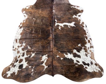 Tricolor Cowhide Matta (38,75 kvadratfot) - Storlek: 7x6,5 fot # Colombia-253