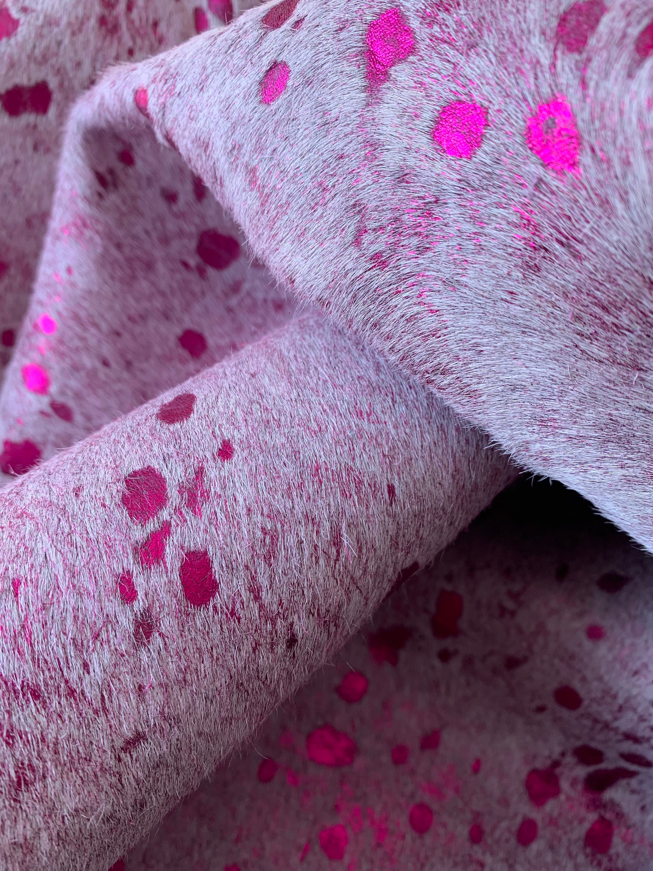 Pink Metallic Cowhide Rug / Acid Washed Pink Cowhide Rug Etsy Canada