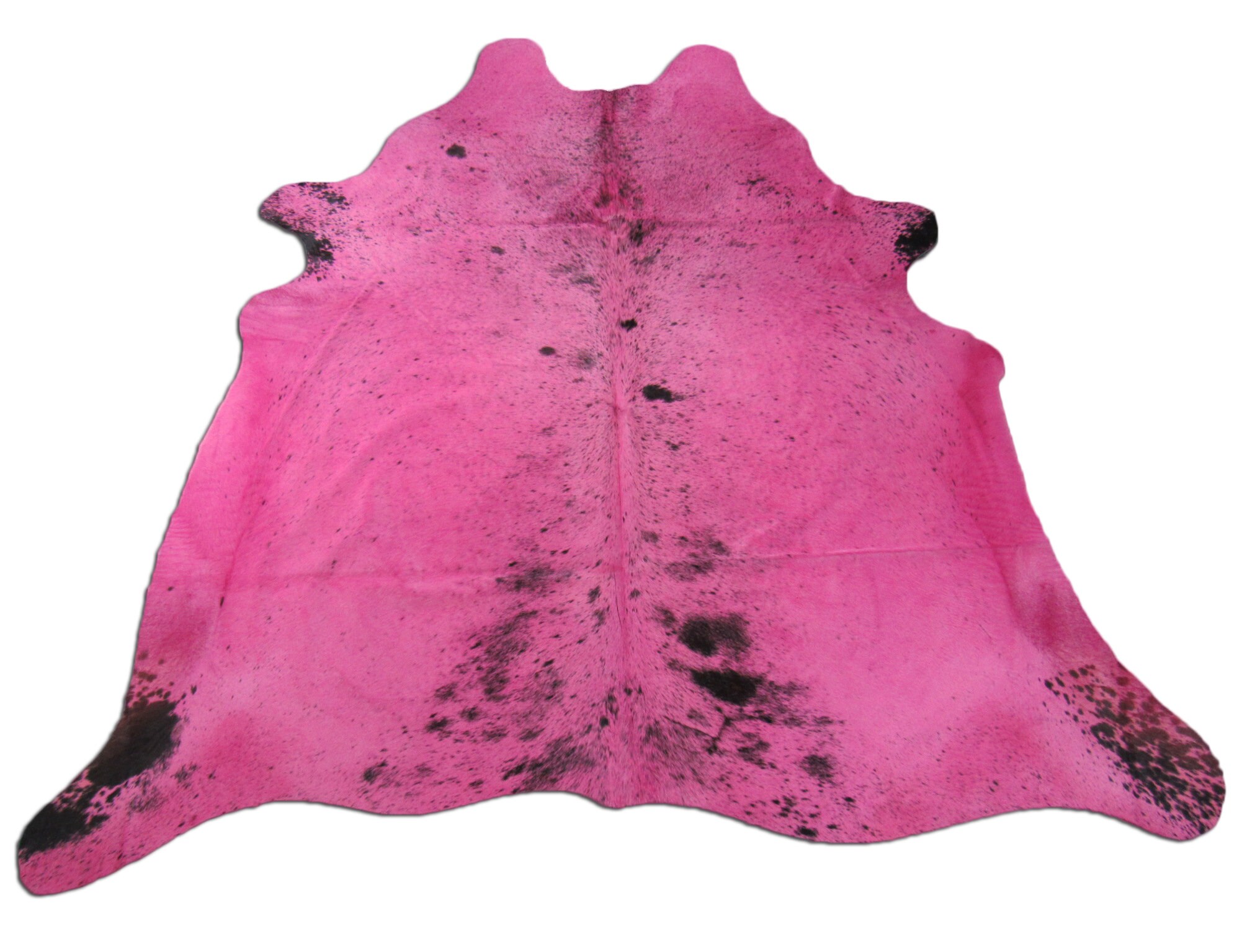 Pink Cowhide Rug Dyed Pink Salt & Pepper Cowhide Rug Size Etsy