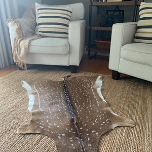 Axis Deer Skin Rug Top Grade Chital Deer Hide - Etsy