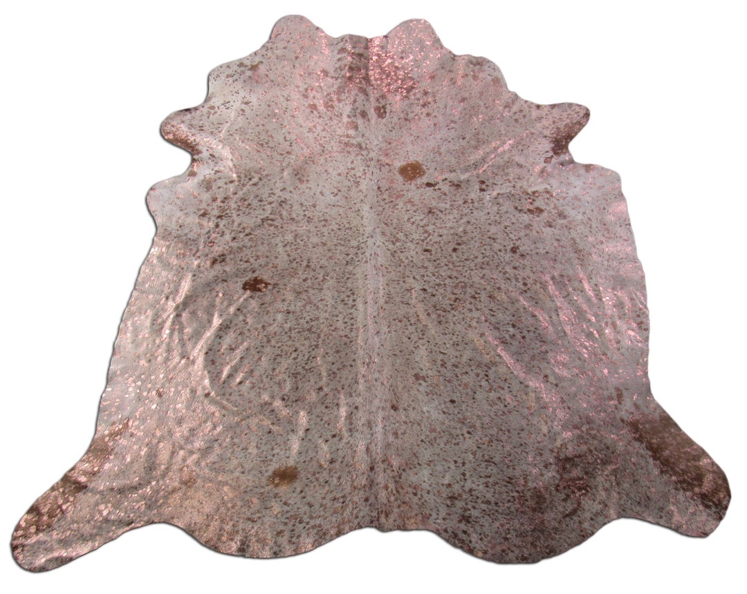 Rose Gold Cowhide Rug / Acid Washed Rose Gold Brazilian Etsy