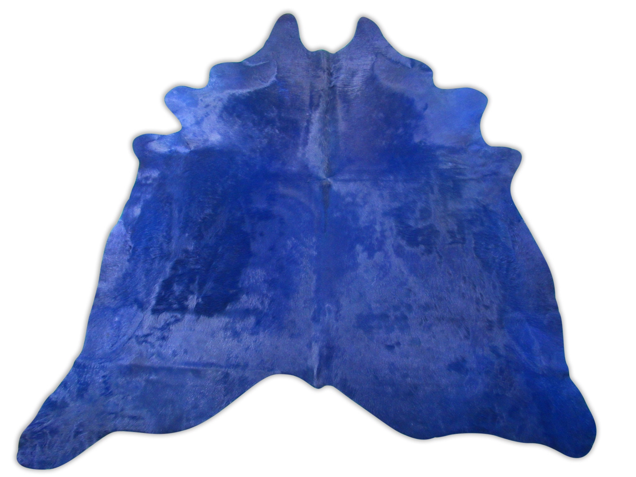 Blue Cowhide / Dyed Blue Cowhide Rug / Blue Area Rug / Dyed Etsy