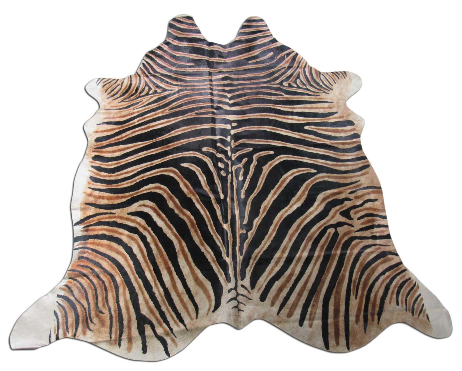 Zebra Cowhide From Brazil/ Dark Zebra Print Cowhide Rug Etsy