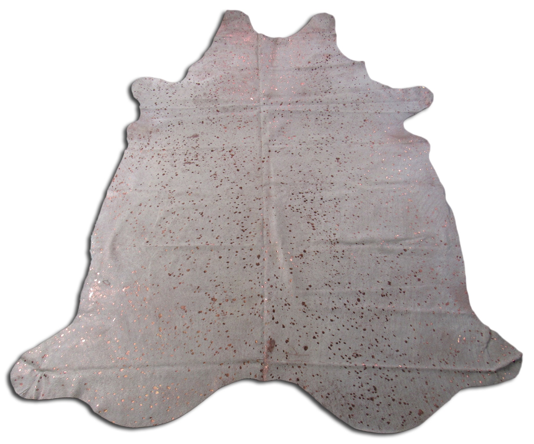 Rose Gold Cowhide Rug / Acid Washed Rose Gold Brazilian Etsy UK