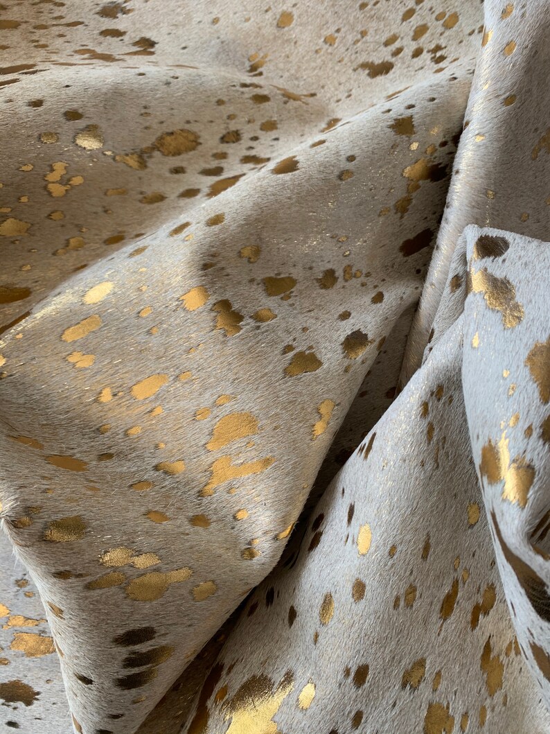 Gold Cowhide Rug Gold Hide Rug Gold Cowhide Carpet Beige Etsy
