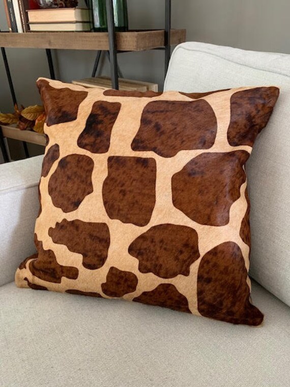 giraffe print cushion