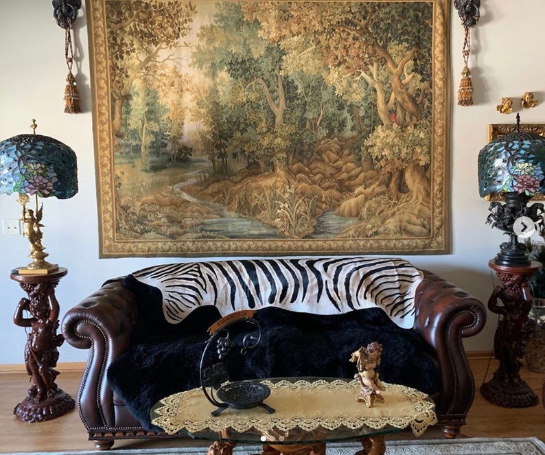 Zebra Cowhide From Brazil/ Zebra Print Cowhide Rug Genuine Etsy