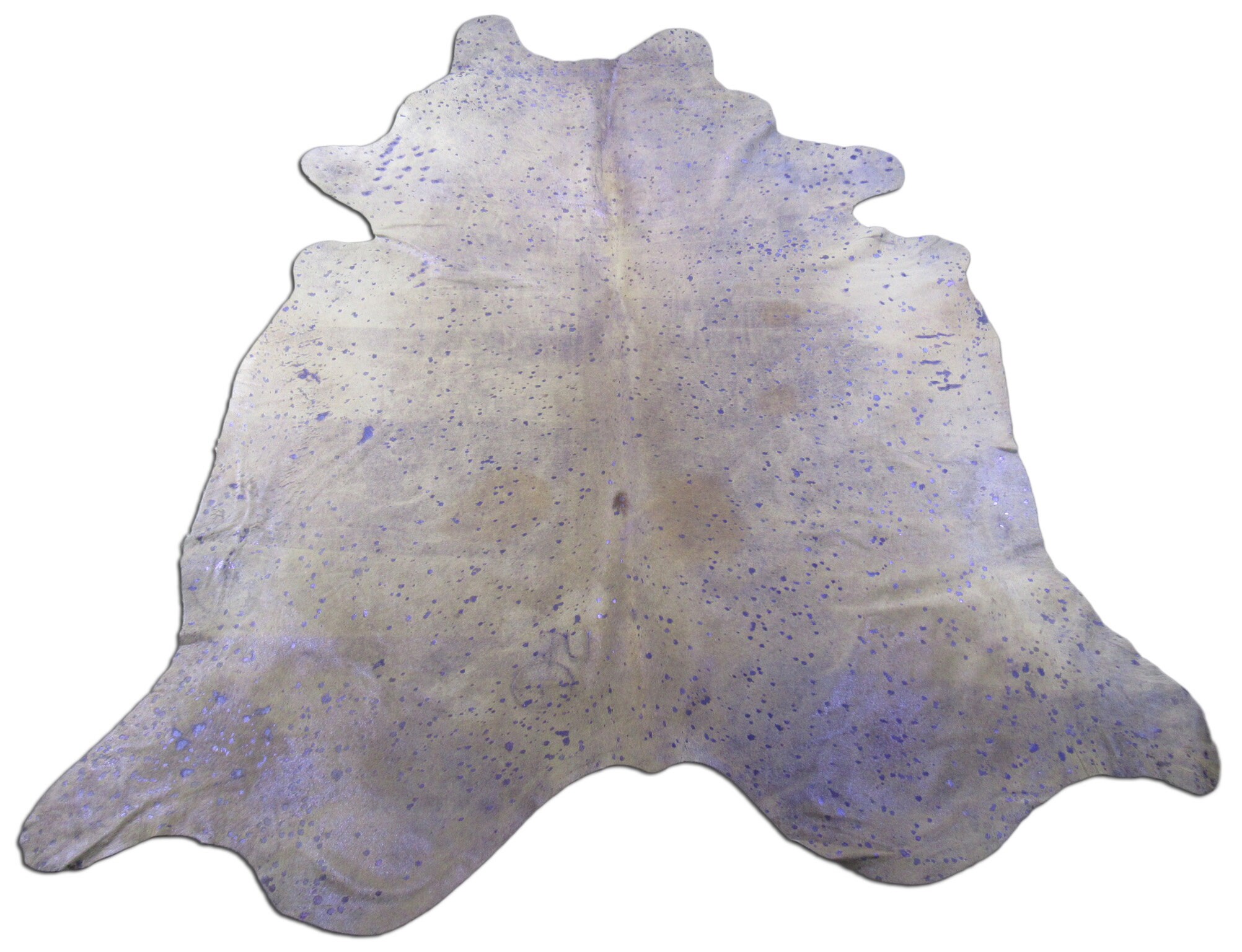 Purple Metallic Acid Washed Cowhide Rug Purple Hide Rug - Etsy