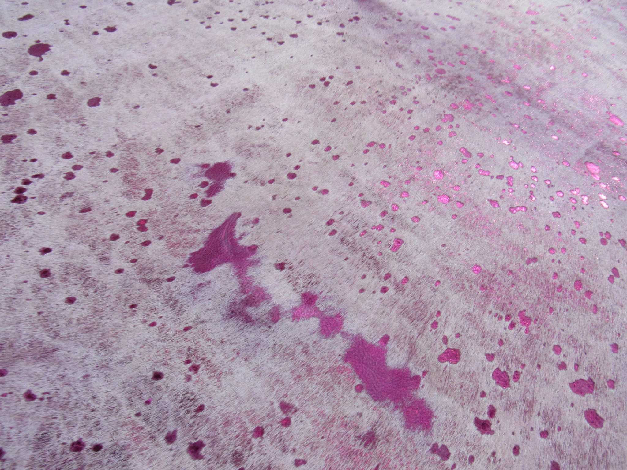 Pink Metallic Cowhide Rug / Acid Washed Pink Cowhide Rug Etsy Canada