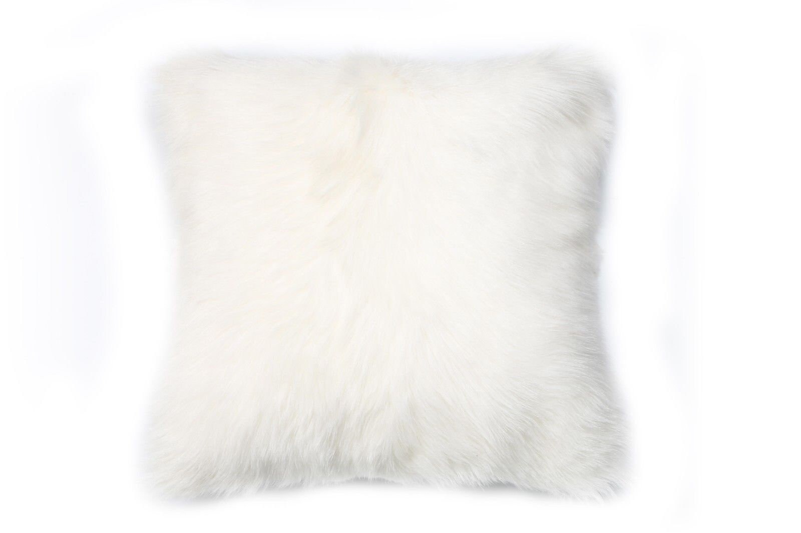 White Fur Pillow White Hide Pillow Cover Size 15 X Etsy