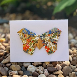 Carte papillon origami faite à la main