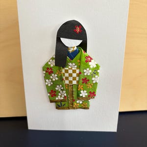 Handmade Origami Doll Card