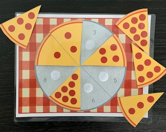 Pizza Counting Game - Etsy