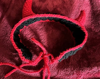 Crochet Devil Horn Headband