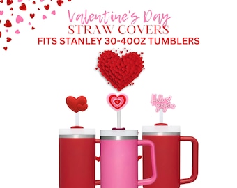 Stanley Topper, Valentines Day Gifts, Straw Cover Stanley , Stanley Straw Cover, Stanley Straw Topper , Cute Straw Cover,