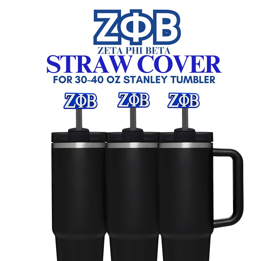 Zeta Phi Beta, Straw Cover Stanley , Stanley Straw Cover, Stanley Straw Topper, Stanley