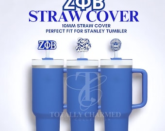 Zeta Phi Beta, Straw Cover Stanley , Stanley Straw Cover, Stanley Straw Topper, Stanley Accessories, Sorority Gifts