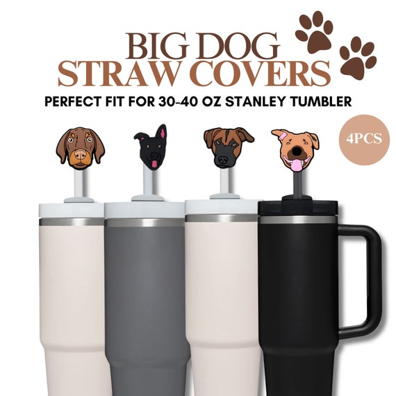 Dog Straw Cover Stanley Dog Stanley Straw Topper Stanley Straw Cover Stanley  40oz Tumbler Stanley Cup 9.5-10mm Straw Cover 