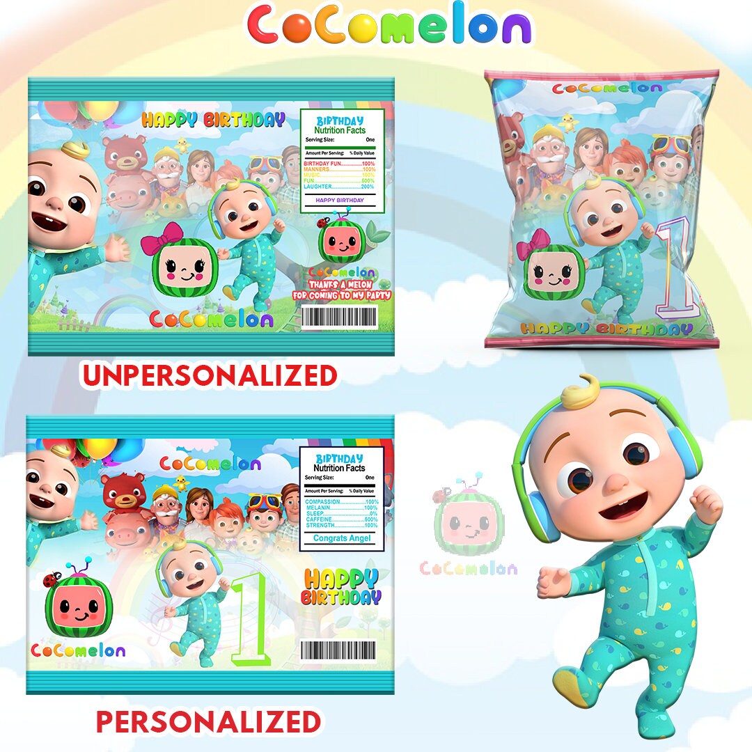 Diy Custom Party Favors Chip Bag Templatebackground Remover