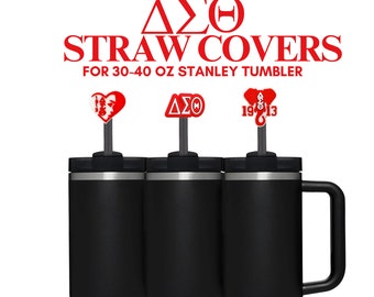 Delta Sigma Theta Straw Cover Stanley , Stanley Straw Cover, Stanley Straw Topper , Delta Sigma Theta, Delta Straw Cover, Sorority Gifts