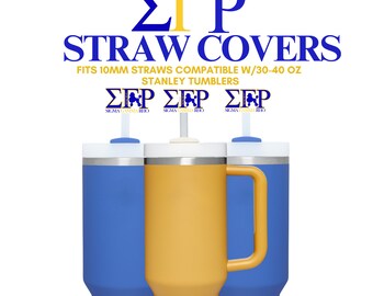 SGRHO Straw Cover, Straw Topper, Stanley Topper , Stanley Straw Cover, Sigma Gamma Rho , Stanley Accessories, Stanley Cup, Sorority Gifts