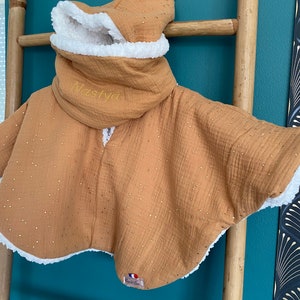 Cape poncho intérieur Sherpa / veste bébé 16 couleurs disponibles image 7