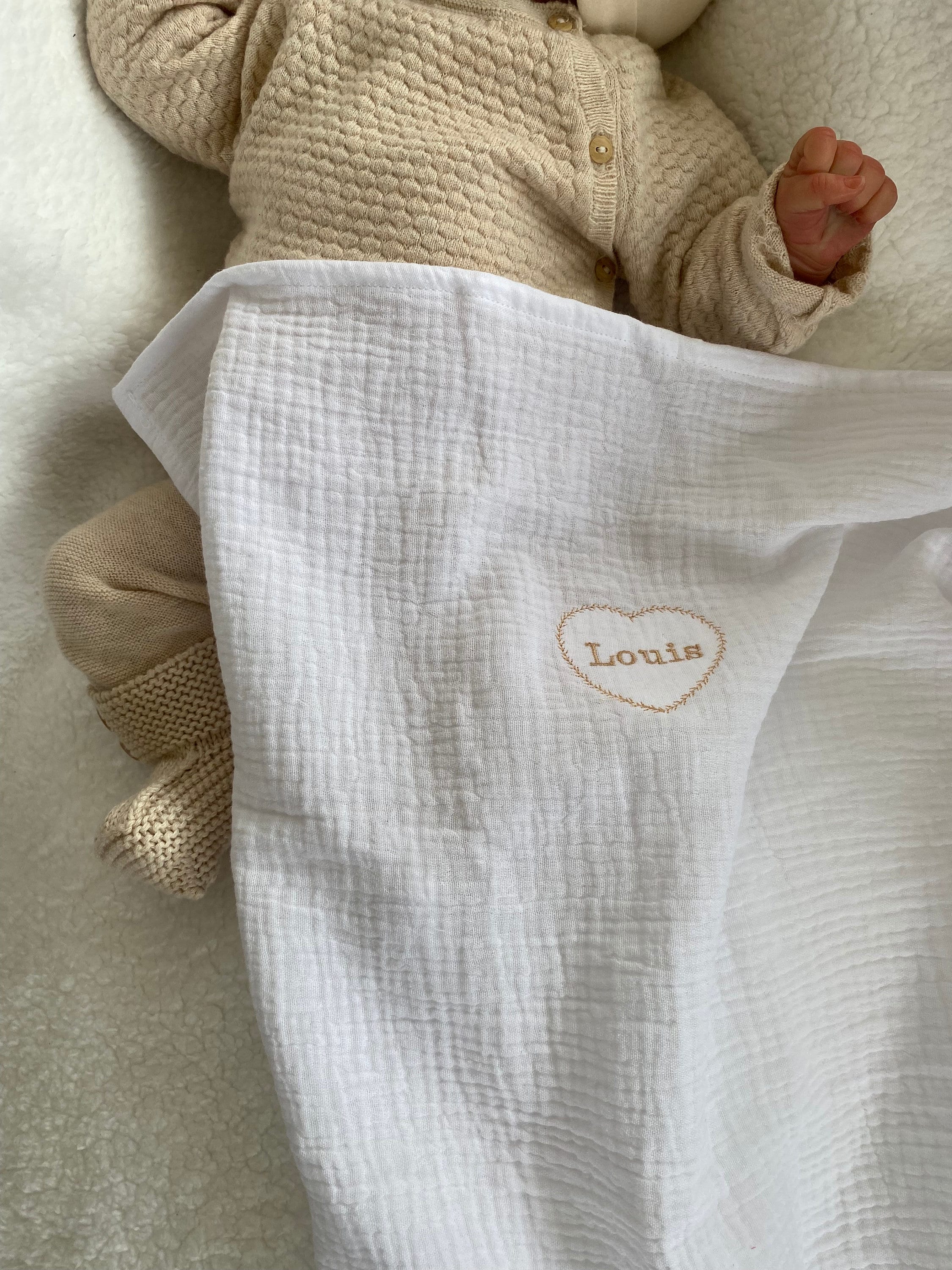 Personalized baby swaddle