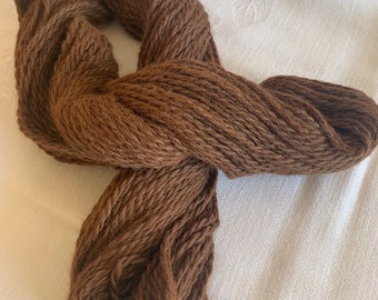 Natural alpaca yarn, Luxurious, worsted weight, warm, soft, plush and naturally hypoallergenic.