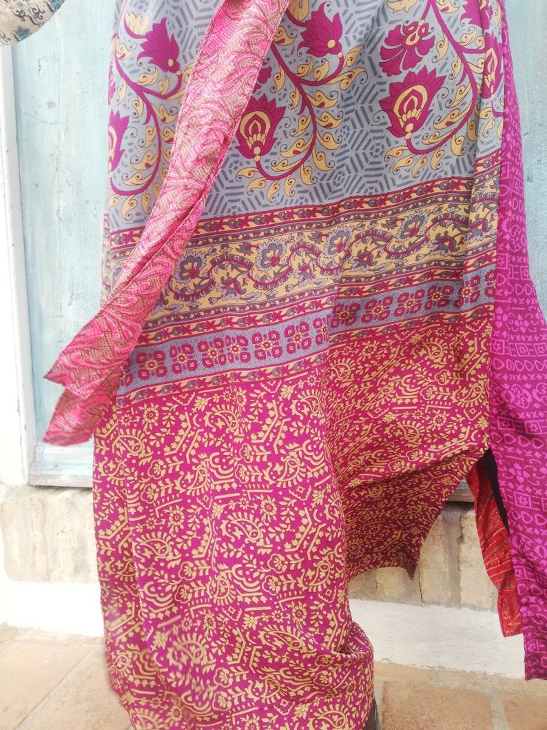 Silk kimono cardigan Kimono Robe Kimono jacket Kimono dress. Boho silk dress Silk Kimono