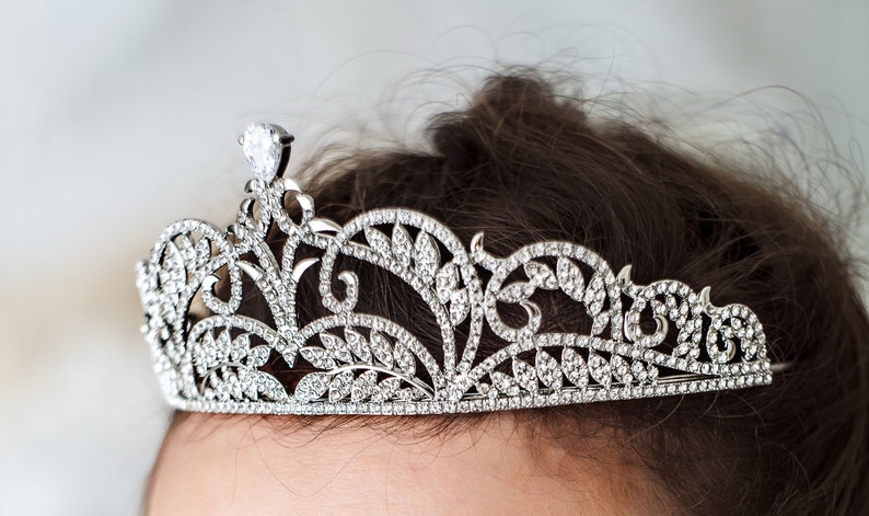 Zirconia Wedding Bridal Crown Tiara