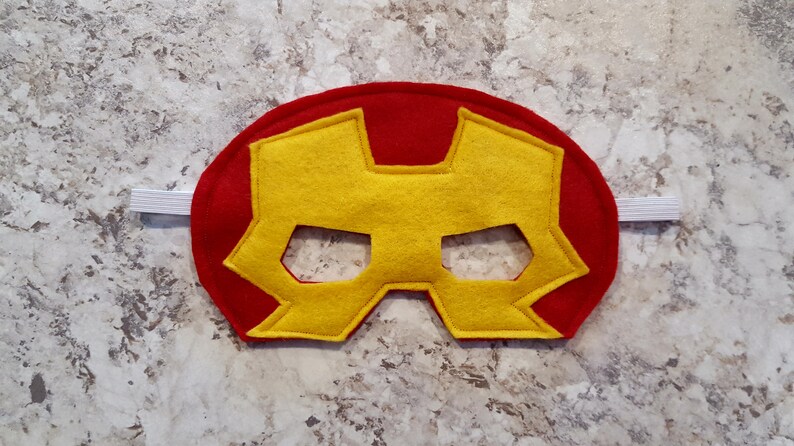 4 Pack Ironman Kids Felt Masks