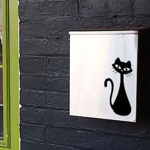 Atomic Cat Stainless Steel Mailbox: MCM Wall Mount Letterbox