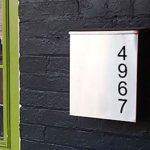 Personalized Wall Mount Modern Metal Mailbox