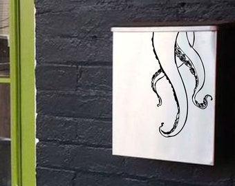 Tentacles Monster Mailbox - Modern Stainless Steel , Wall Mount Metal Contemporary Letter Box - Free Shipping!