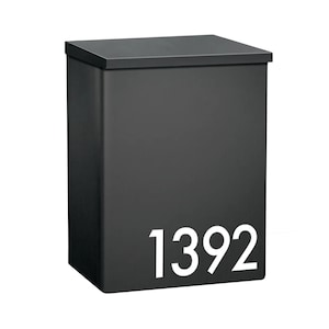 Personalized Wall Mount Mailbox Wall Mount Modern Matte Black Wall Mounted Mailbox Wall Mounted Postbox Metal Mailbox Contemporary Letterbox