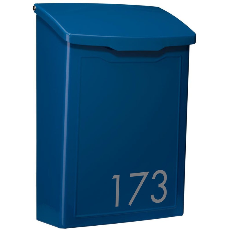 Personalized Wall Mount Mailbox Modern Contemporary Mail Box Etsy