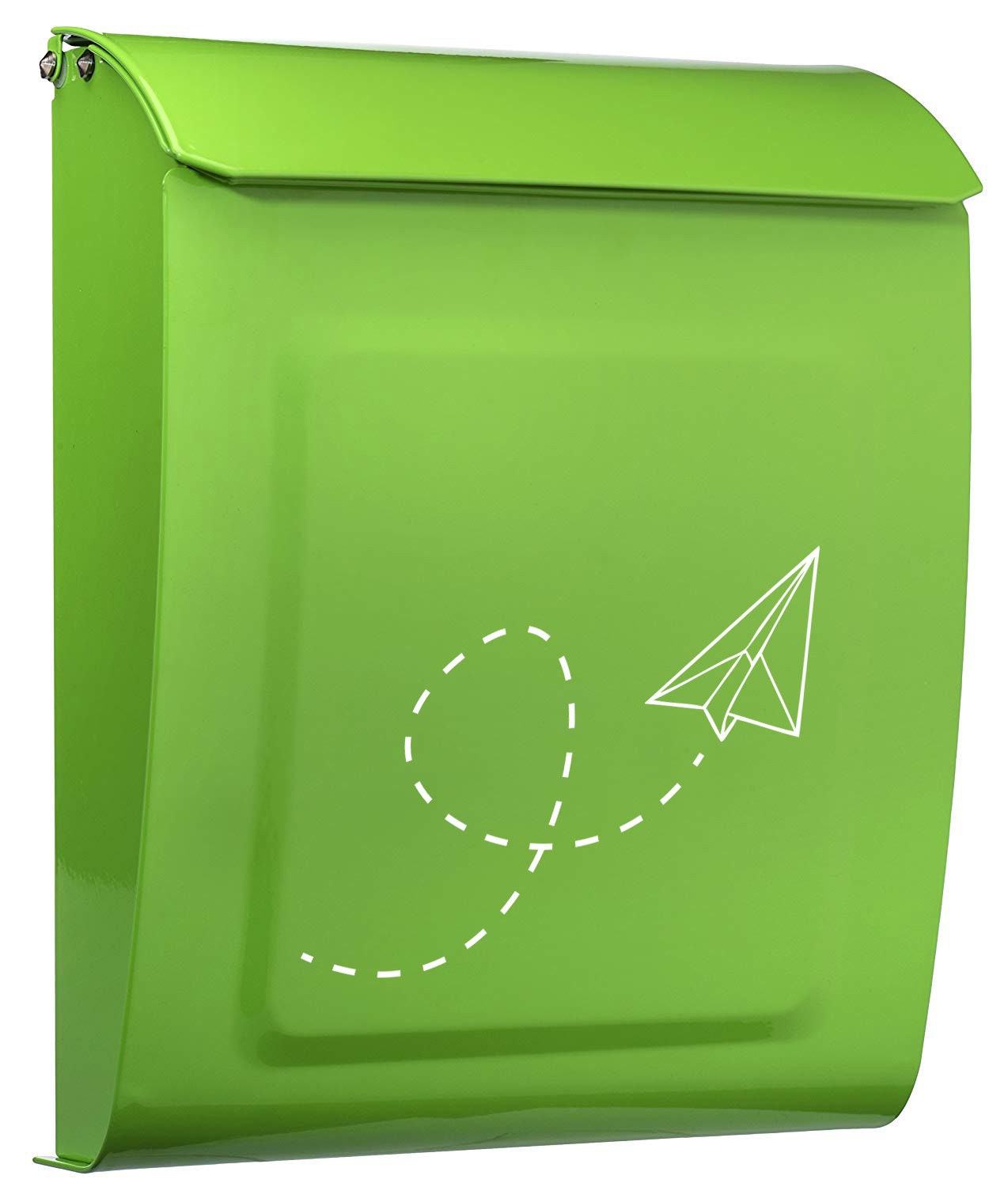 Green Wall Mount Mailbox Wall Mount Locking Mailbox Mailbox Etsy