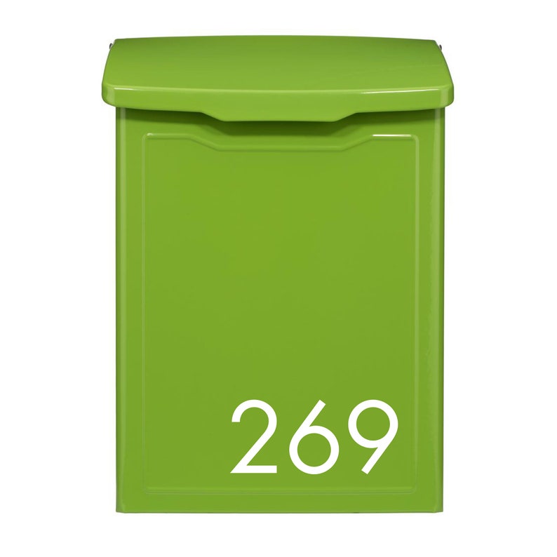 Personalized Wall Mount Mailbox Modern Contemporary Mail Box Etsy