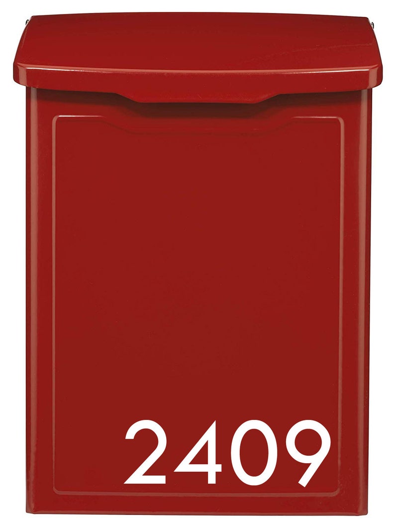 Personalized Wall Mount Mailbox Modern Contemporary Mail Box Etsy