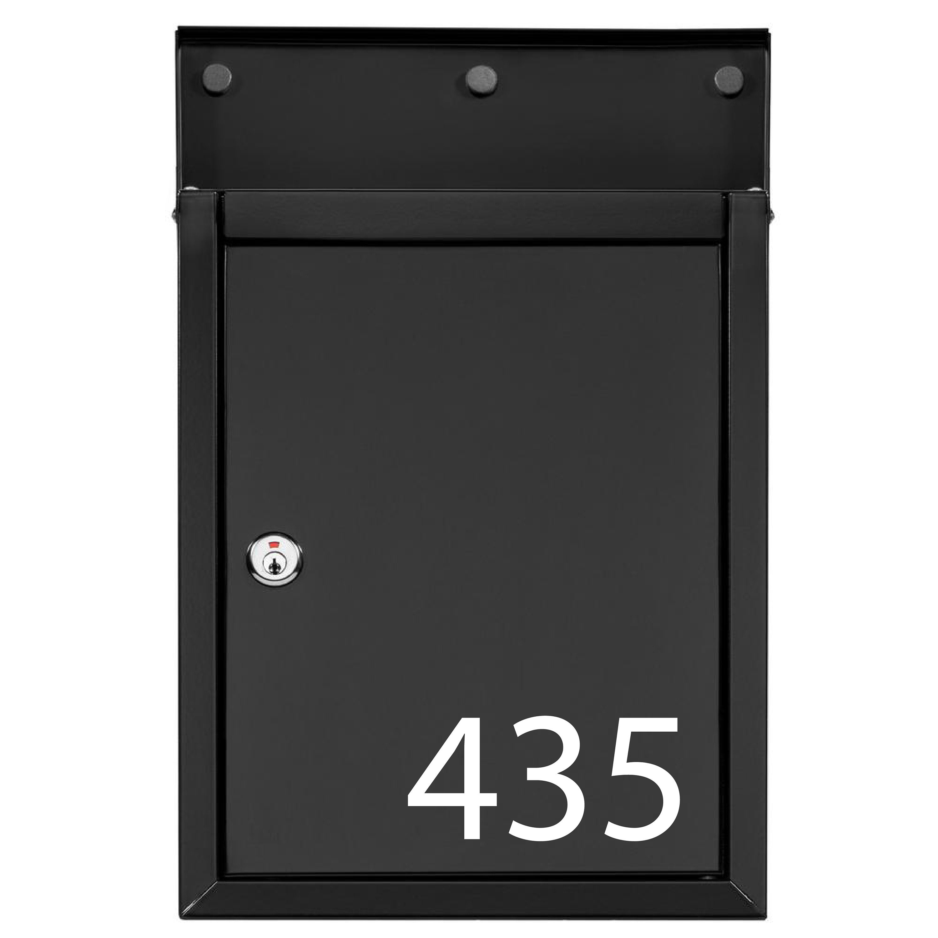 Modern Contemporary Locking Mailbox Personalized Wall Mount Etsy Denmark