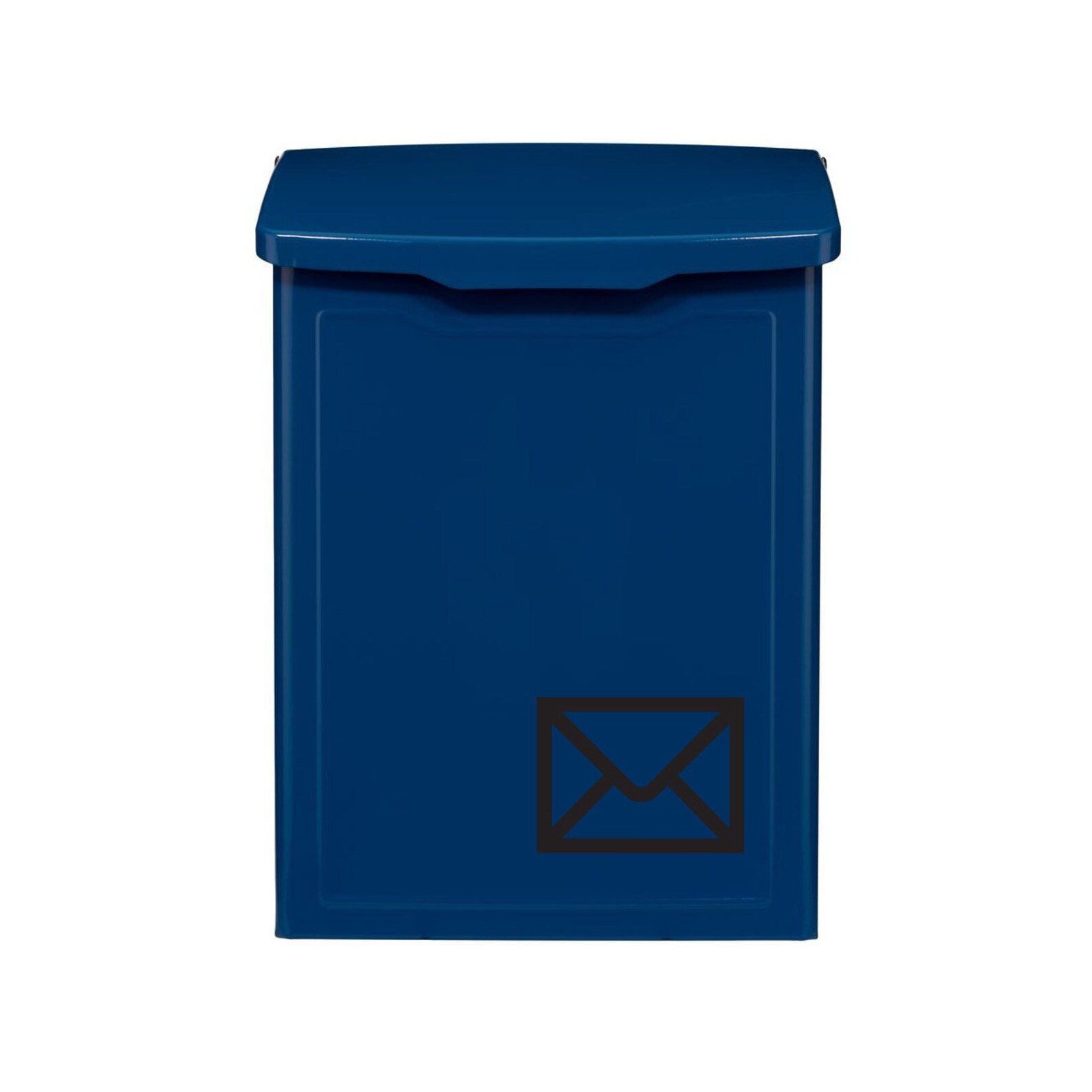 Blue Mailbox Wall Mount Mailbox Modern Mailbox Cute Blue Etsy