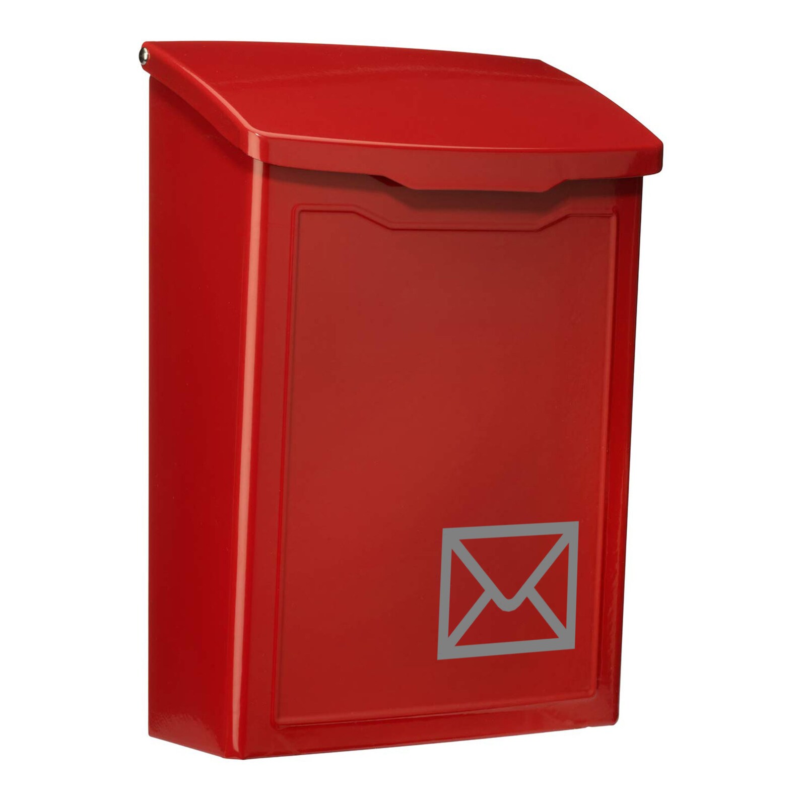 Red Mailbox Wall Mount Mailbox Modern Mailbox Cute Red Mail Etsy