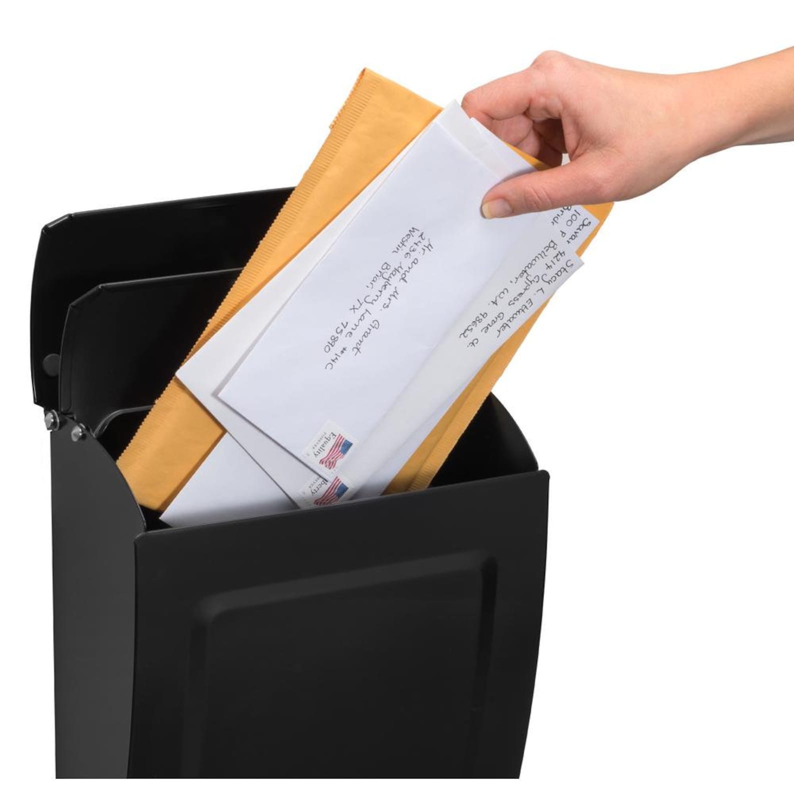 Black Mailbox Wall Mount Mailbox Wall Mount Modern Letterbox Etsy