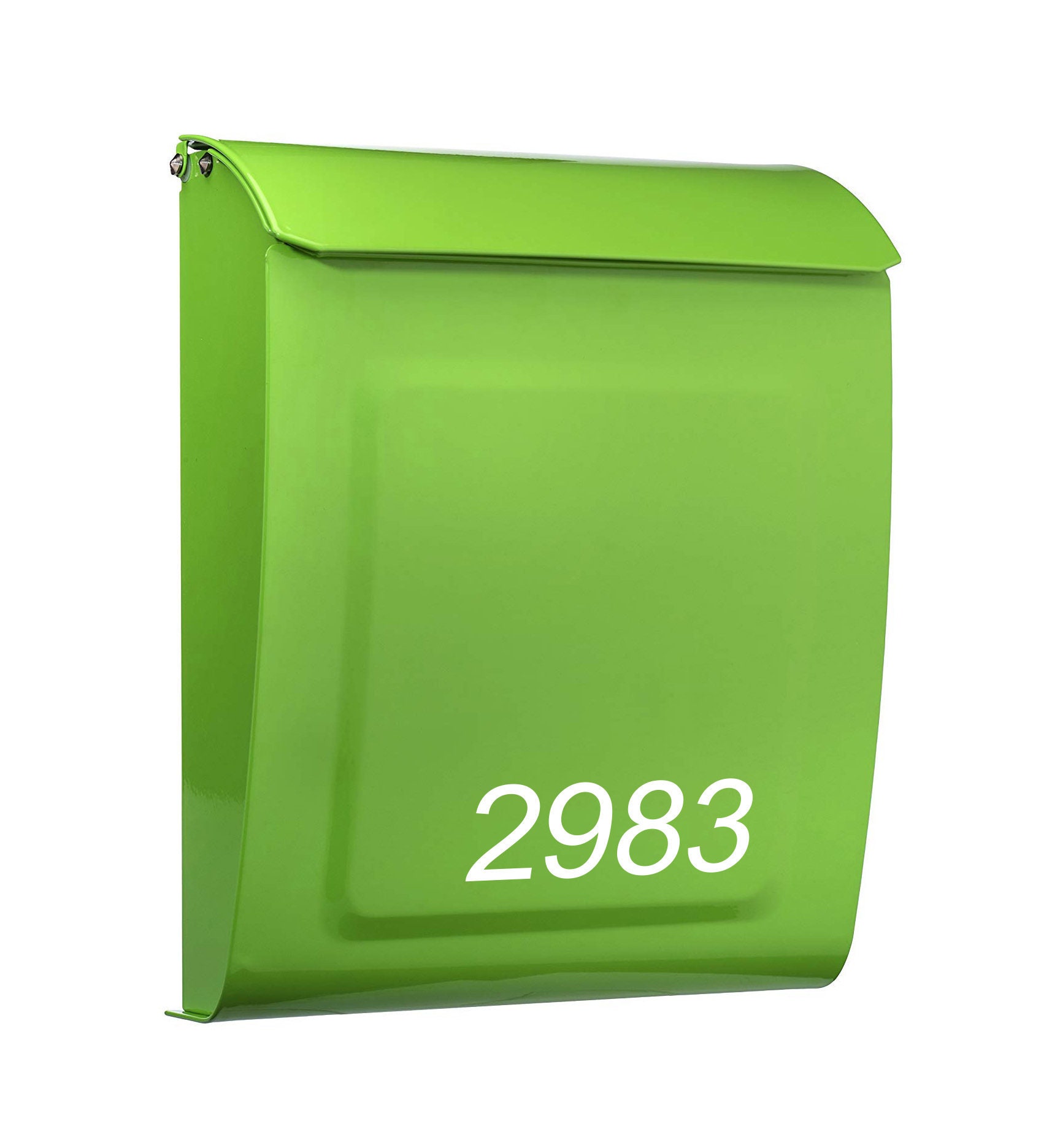 Locking Mailbox Wall Mount Mailbox Personalized Mailbox Etsy