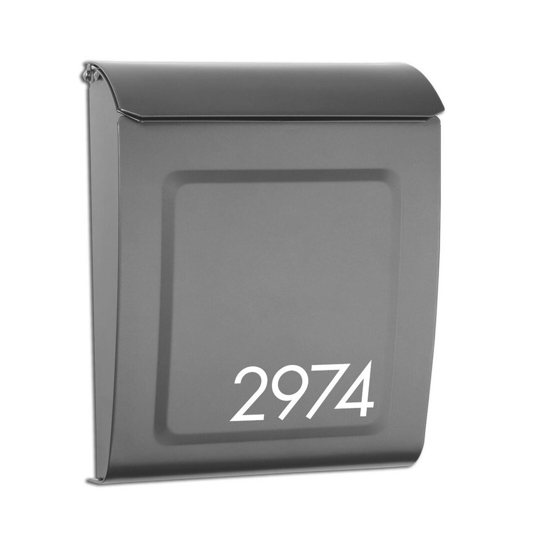 Wall Mount Mailbox Metal Mailbox, Locking Mailbox Locking, Letter Box With Custom Numbers, Etsy