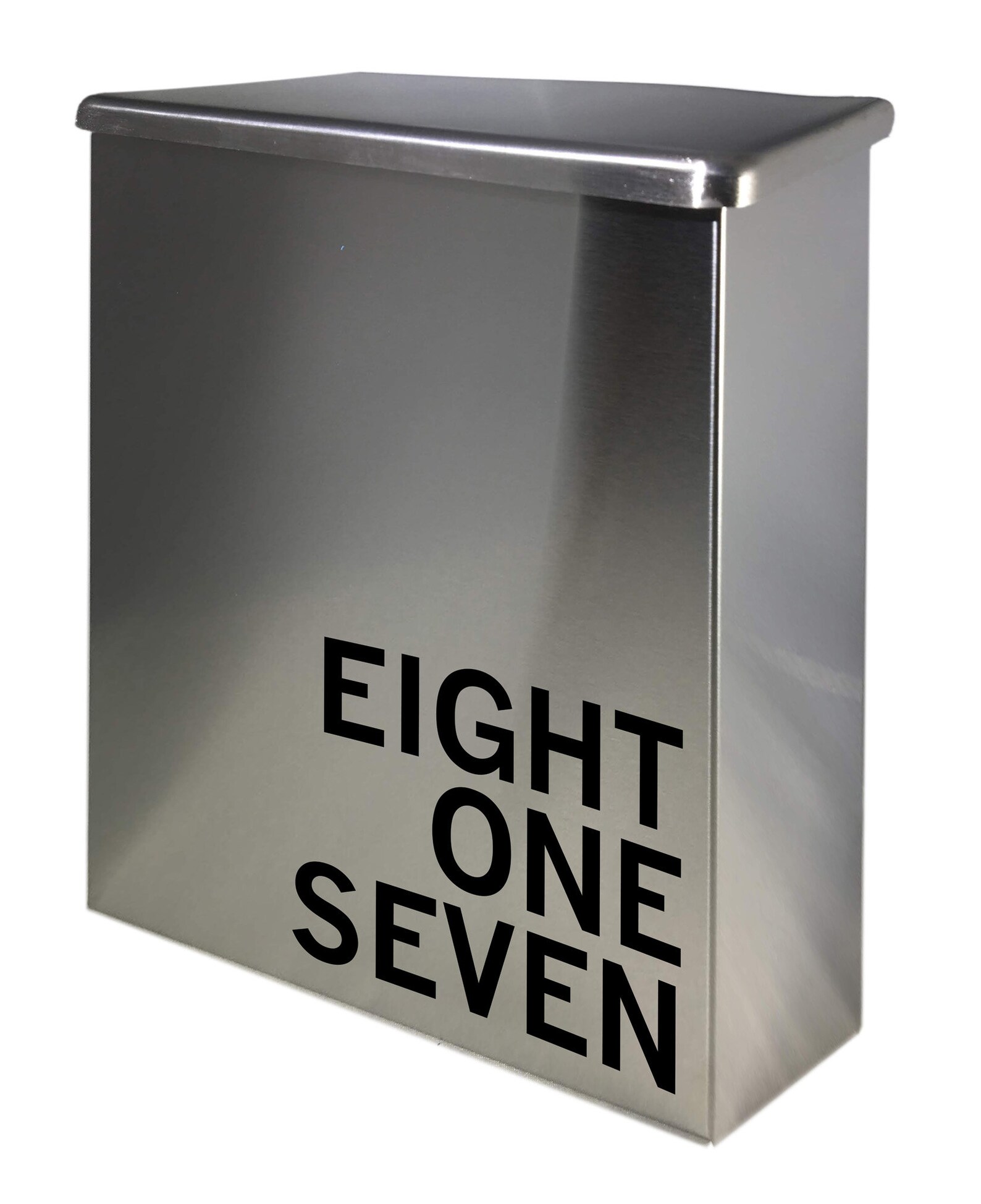 SET OF 2 Contemporary Mailbox Personalized Modern Metal Etsy